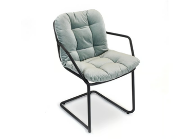 CLARIS - Stackable cantilever steel chair with armrests by Fischer Möbel - view 3